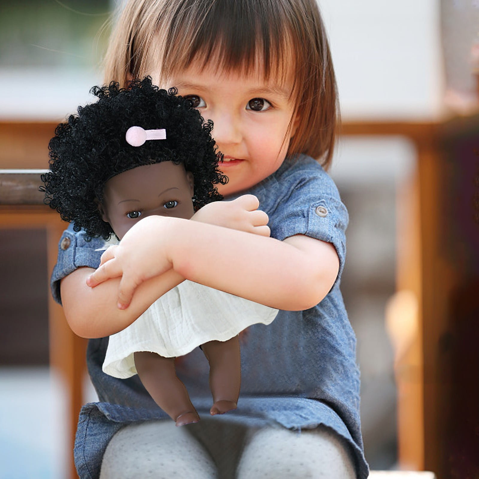 PATLOLLAV Black Baby Vinyl Doll,14 inch American African Black Girl ...