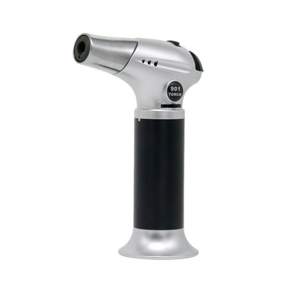 PATLOLLAV Blow Torch for BBQ,Kitchen Cooking Torch with Lock Adjustable Flame Refillable Mini Blow Torch Lighter,Baking,Brulee Creme,Crafts and Soldering(Butane Gas Not Included)