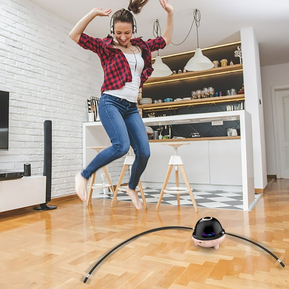 PATLOLLAV Bluetooth Smart Jump Rope Machine, Portable Electric Rope Skipping Machine Wireless Remote Control, Rope Skipping Sports for Multi-person Entertainment with Counter,10 Gears Adjustable