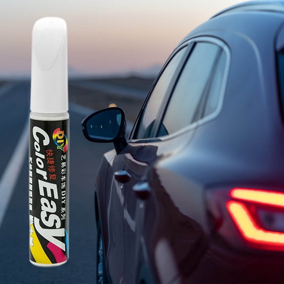 PATLOLLAV Car Paint Repair Pen,Touch Up Paint Pen for Cars Scratch Removal Repair,2Pcs White Scratch Repairer Black Removal Marks Special Self-Painting Pen 20ml