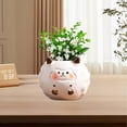 thumbnail image 1 of PATLOLLAV Cartoon Sheep Succulent Flower Pot,Ceramic Sheep Shape Flower Pot,Cute Plant Decoration Flower Pot for Desk,Fun Plant Container,Home Desk Mini Animal Flower Pot Decoration, 1 of 5