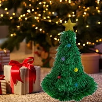 PATLOLLAV Christmas Santa Hats,Christmas Tree Hats Tinsel Xmas Tree Hat Costume Accessories Red Green Glitter Christmas Hats for Christmas Costume Adults and Kids