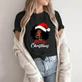thumbnail image 1 of PATLOLLAV Womens Casual Round Neck Short-Sleeve Christmas Tree Print T-Shirt Top, 1 of 6