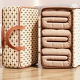 thumbnail image 1 of PATLOLLAV Clothing Storage Bags With Handle And Zipper Travel Moving Bags For Small Clothes Pillows Quilts Fabric, 1 of 8
