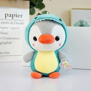 PATLOLLAV Colored Cartoon Little Penguin Plush Toy, Cute Penguin Plush Stuffed Animal Plush Doll 15inch Easter Birthday St. Patrick's Day Gift for Boys and Girls