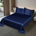 thumbnail image 1 of PATLOLLAV Cooling Sheets Set of 3, Includes 1 Flat Sheet and 2 Pillowcases, Silky Soft Winkle Resistant Machine Washable Bed Sheets Set for Hot Sleepers and Night Sweats, King Size, 1 of 4