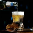 thumbnail image 1 of PATLOLLAV Cute Boot Shaped Cocktail Glasses, Clear Glass Beverage Beer Mug Cocktail Glasses for Home Parties, Creative Unique Design Boot Shape Drinking Glasses for Home, 1 of 6