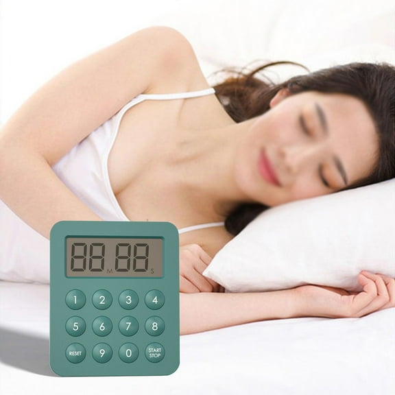 PATLOLLAV Digital Kitchen Timer Magnetic Countdown Up Cooking Timer Clock with Magnet Back and Clip, Loud Alarm, Large Display Minutes and Seconds Directly Input