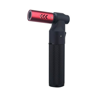 PATLOLLAV Direct Spray Gun Lighter,Butane Torch Lighter,Jet Flame Refillable Portable Butane Torch Adjustable Mini Blow Torch for Camping Grill Culinary Cooking BBQ (Fuel Not Included)