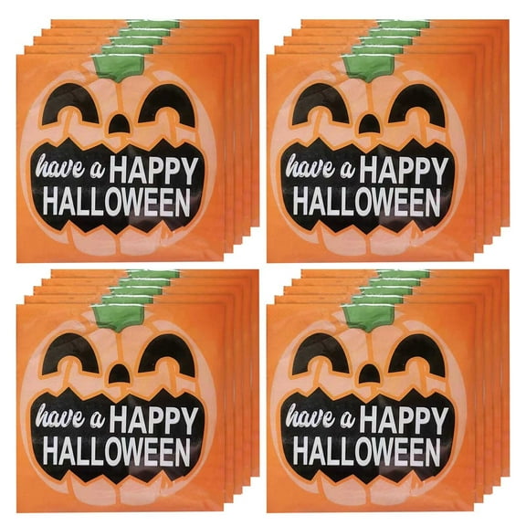 PATLOLLAV Disposable Halloween Cutlery Set,Halloween Day Party Cutlery Plates Cups Paper Towels Tablecloths Decor Set Supplies,Halloween Clearance Sales