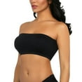 thumbnail image 1 of PATLOLLAV Double Womens Plus Size Strapless Bra Bandeau Tube Removable Padded Top Stretchy, 1 of 6