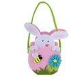 thumbnail image 1 of PATLOLLAV Easter Bunny Basket Bags for Kids Canvas Tote Egg Bags Candy Gifts Rabbit Buckets with Handle Easter Decorations Mini Craft Felt for Easter Eggs Hunting Games Party Favor Decor, 1 of 5