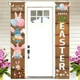 thumbnail image 1 of PATLOLLAV Easter Porch Banner Bunny Egg Rabbit Gnome Daisy Party Front Door Sign Wall Hanging Spring Decorations and Supplies for Home Office Farmhouse Holiday Decor, 1 of 5