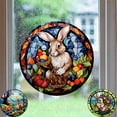 thumbnail image 1 of PATLOLLAV Easter Window Stickers Style Bunny Bedroom Stationary Stickers Circular Easter Eggs Refrigerator Stickers, 1 of 5
