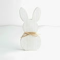 thumbnail image 1 of PATLOLLAV Personalized Easter Cute Wooden Bunny with Hemp Rope,Ideal Gift for Easter, Birthdays, Valentines House Warming Gift, Unique Wooden Decor Gift for Mom and Dad,White, 1 of 3