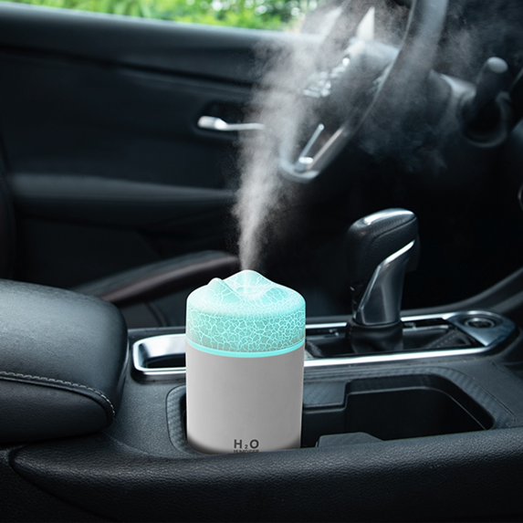 PATLOLLAV Essential Oil Diffuser, Volcano Fire Flame Aromatherapy Diffuser, 300ml Cool Mist Humidifier, Scent Aroma Diffuser with Auto Off Functoin for Home, Room, Car