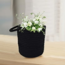 PATLOLLAV Fabric Wall Hanging Baskets Woven Wall Mounted Bag Storage Organizer Basket Organizer, Wall Decor for Living Room, Bedroom, Bathroom, Entryway