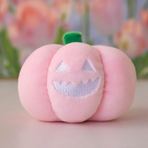 PATLOLLAV Fall Pumpkin Plush Pendent,Funny Halloween Gift Night Light Pumpkin with Laugh Face Plush Toy Funny Keychain Female Exquisite Backpack Pendant Car Key Pendant