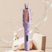 PATLOLLAV Fully Automatic Curling Iron,Electric Rotating Hair Stick,Eco Portable Hair Curler Anti-scald and Tangle-free for Hair,Rotating Travel Curling Wand Dual Voltage