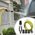 thumbnail image 1 of PATLOLLAV Garden Hose 78.74", Plastic Hose with Nozzle and 4 Quick Connectors, Labor Saving Leakproof Garden Hose Sprayer Set for Watering Garden, Washing Cars and Showering Pets, 1 of 9