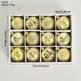 thumbnail image 1 of PATLOLLAV Gold Christmas Balls Ornaments,36pcs Shatterproof Christmas Tree Decorations Ball,Plating Baking Paint Bright Finish Xmas Ball with Hanging Loop for Xmas Tree Wedding Party Decor, 1 of 1