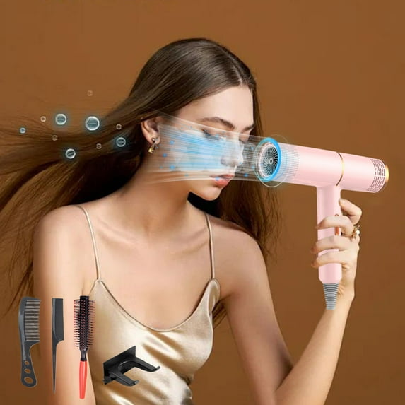 PATLOLLAV Hair Dryer High-power Hair Dryer Home Hair Dryer Hot Wind Comb Hair Salon Blowing Comb Lightweight Travel Hairdryer Salon Blowing Comb