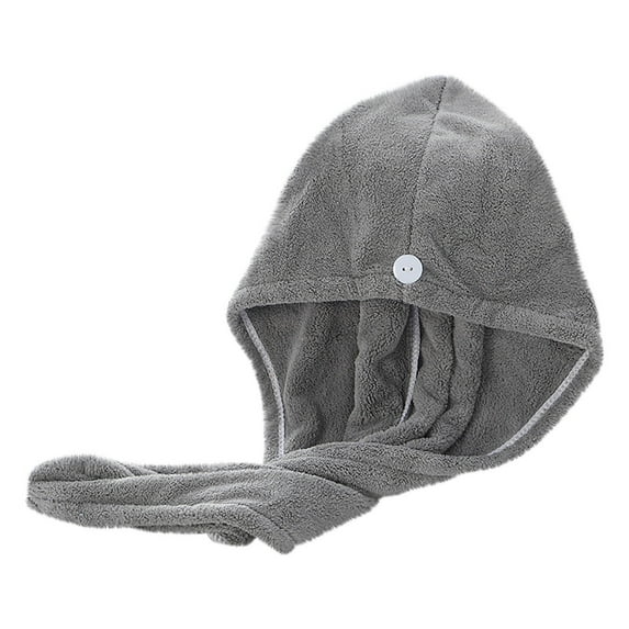 PATLOLLAV Hair Drying Towel, Ultra Absorbent Coral Velvet Dry Hair Hat Bath Shower Makeup Fast Drying Head Hair Towel Wrap Bathing Spa Swimming Twist Turban Hat Dry Cap Towels Gift