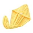 thumbnail image 1 of PATLOLLAV Hair Drying Towel, Ultra Absorbent Coral Velvet Dry Hair Hat ,Bath Shower Makeup Fast Drying Head Hair Towel Wrap Bathing Spa Swimming Twist Turban Hat Dry Cap Towels Gift, 1 of 1