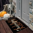 thumbnail image 1 of PATLOLLAV Halloween Skull Doormat Rug Indoor Outdoor,Skeleton Spider Web Trick or Treat Black Doormat Fall Door Mat Welcome Anti-Slip Front Entrance Holiday Seasonal Decoration 16 x 23.6 Inch, 1 of 5