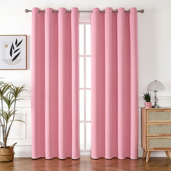 PATLOLLAV Heat Insulation Curtain Curtains Curtain Panel Pair 39 Inch X 51 Inch Curtain Overlay Elegant Curtains For Bedroom for Patio Door, Doorway, Office, Overnight Shiftworker