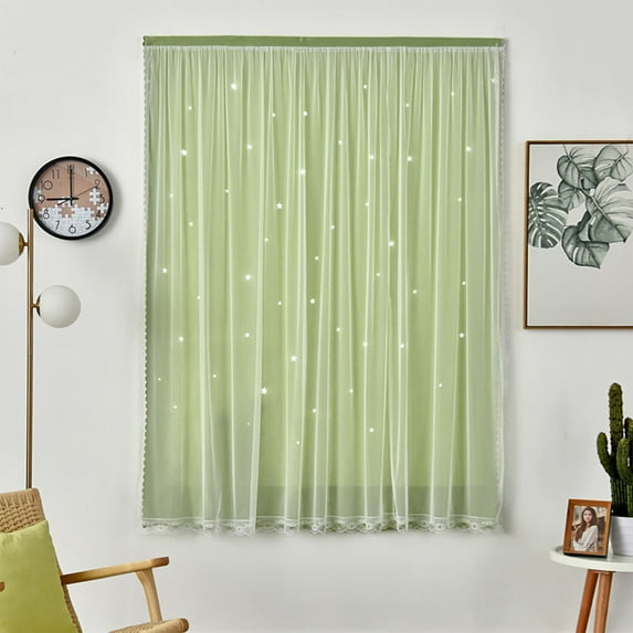 PATLOLLAV Heat Insulation Curtain Curtains Curtain Panel Pair 39 Inch X 59 Inch Curtain Overlay Elegant Curtains For Bedroom for Patio Door, Doorway, Office, Overnight Shiftworker