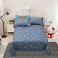 thumbnail image 1 of PATLOLLAV Luxury Sheets Set of 3, Includes 1 Flat Sheet and 2 Pillowcases, Soft Comfortable Fade Resistant Machine Washable Bed Sheets Set for All Seasons Home Hotel Dorm Decor, Queen Size, 1 of 7