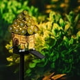 thumbnail image 1 of PATLOLLAV Magic Mushroom Cabin Path Light,Solar Mushroom Lights Fairy Garden Lights for Outdoor Decorative Stakes Mushroom House Solar Powered LED Landscape Lighting for Lawn, Patio, Yard, 1 of 5