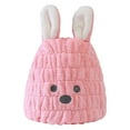 thumbnail image 1 of PATLOLLAV Microfiber Hair Towels Super Absorbent Hair Drying Towel Turban for Women and Cute Cartoon Rabbit Pattern Girls Quick Magic Hair Dry Hat Hair Towel Wrap Bathing Wrapped Cap, 1 of 5
