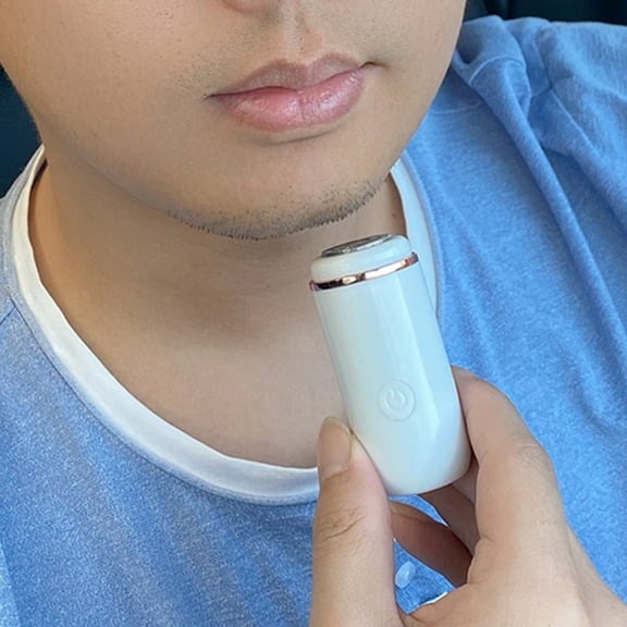 PATLOLLAV Mini Electric Razor for Men Portable Shaver Pocket Size Wet and Dry Mens Razor USB Rechargeable Shaver Charging Easy One-Button Use Suitable for Home,Car,Travel