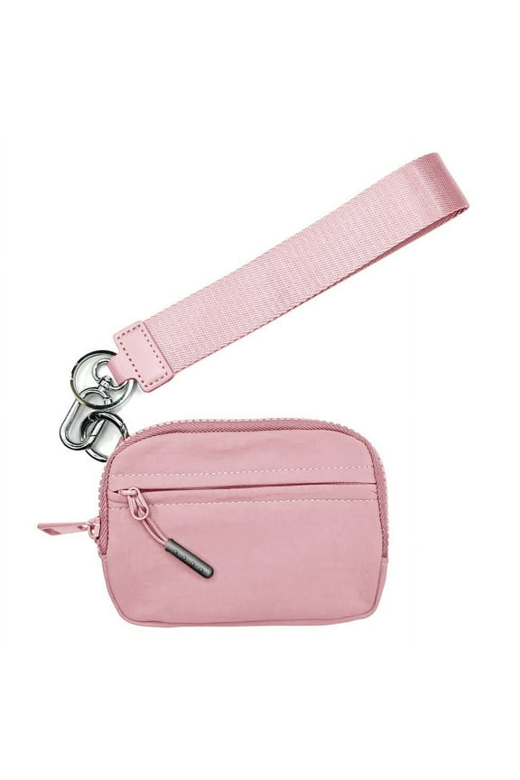 Mini Leisure Nylon Lanyard Card Case Handheld Coin Purse Lipstick Storage Bag