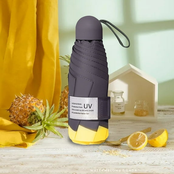 PATLOLLAV Mini Lightwight Sun Umbrellas for Women,13Ribs Folding Rain Windproop UV Protection Folding Umbrellas with Storage Bag for Travel,Fishing with Sturdy Handle for Kids Woman,Man