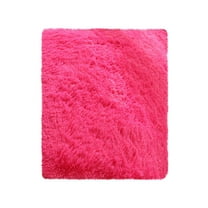 PATLOLLAV Modern Soft Plush Fluffy Shaggy Rug for Bedroom Livingroom Small Chair Decor Rugs Feet Floor mats , Non-Slip Plush Furry Fur Area Rugs Comfy Nursery Floor Carpet 31.5*19.7In