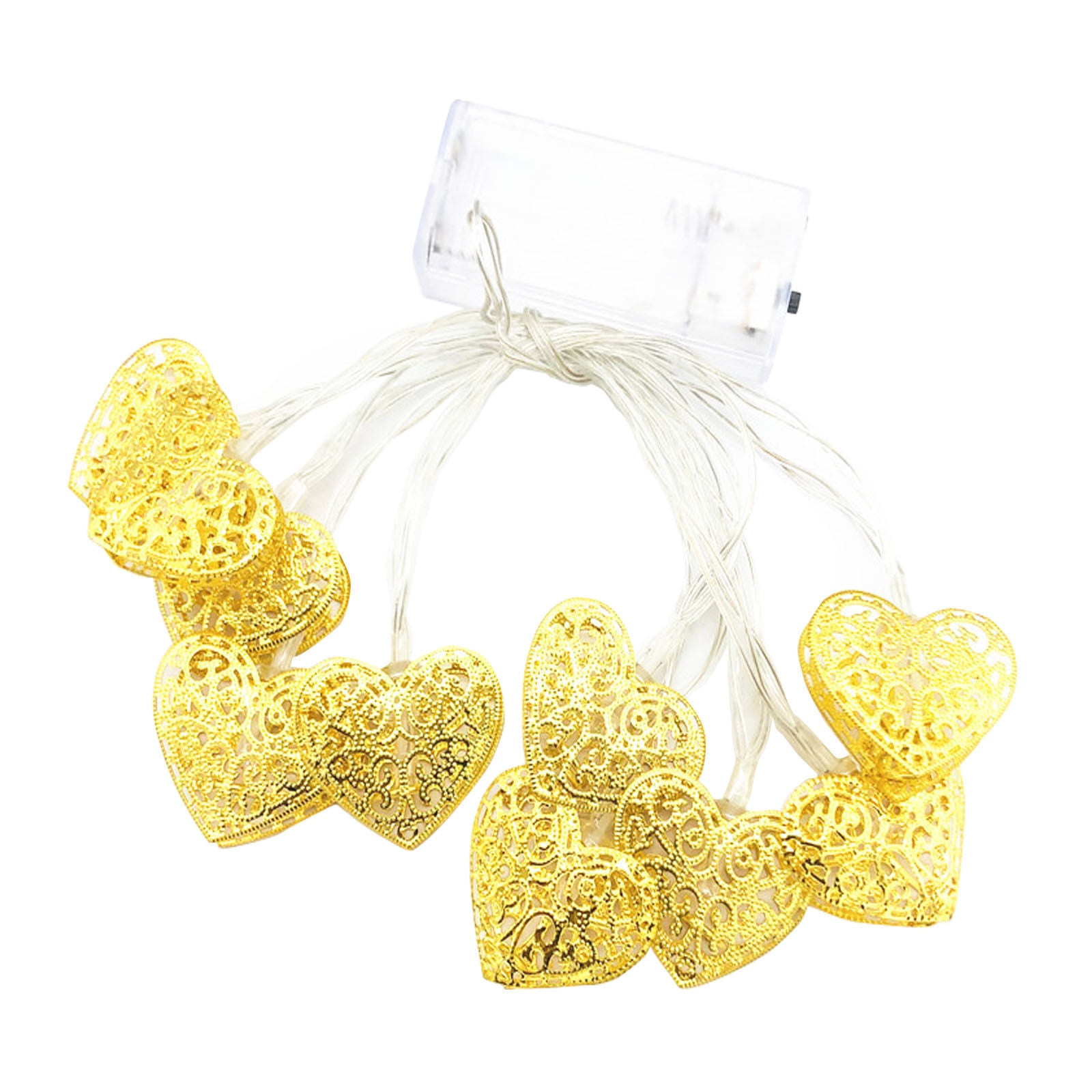 PATLOLLAV Mother's Day Heart Shape String Lights, Remote Control