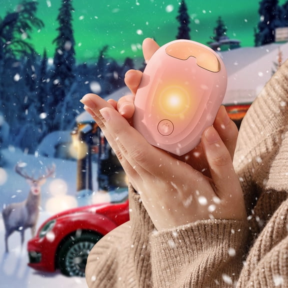 PATLOLLAV Multi-purpose Hand Warmer ,2 in 1 Portable Rechargeable Hand Warmer Eye Heat Massager, 500mAh Heating Mini Long Life Heater Hand Warmer Fast Heating with 3 Modes Adjuest