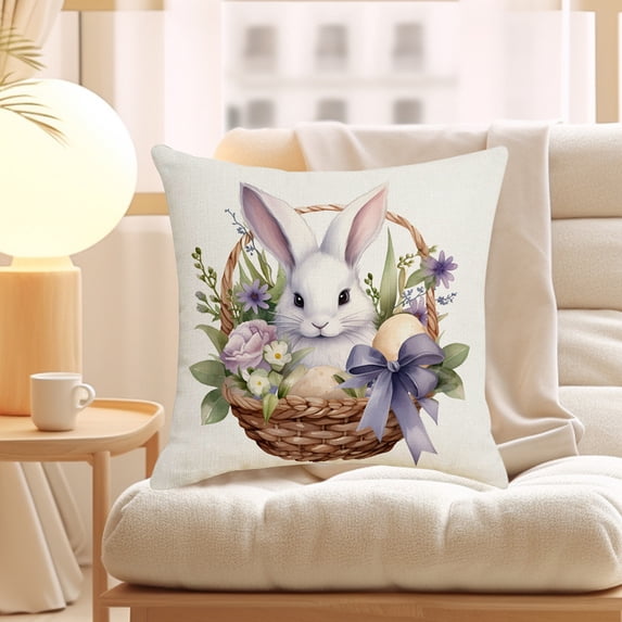 PATLOLLAV New Pillowcase New Hot Easter Pillowcase Linen Material