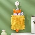thumbnail image 1 of PATLOLLAV Orange Cute Fox Hand Towel Chenille Hand Towel Ball Ultra Soft and Highly Absorbent Thick Hanging Children Hand Towel Quick Drying Bathroom Towel Kitchen Towel, 1 of 1