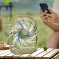 thumbnail image 1 of PATLOLLAV Outdoor Desk Fan Battery Operated,Type-C Portable USB Rechargeable Fan,Personal Handle Small Tabletop Fan,Ultra Quiet Table Fan for Desktop,Home,Travel, 1 of 5