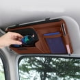 thumbnail image 1 of PATLOLLAV PU Leather Car Visor Organizer with Multi-Compartment Storage - Windshield Sunshade, Glasses/Card Holder for Vehicles, 1 of 6