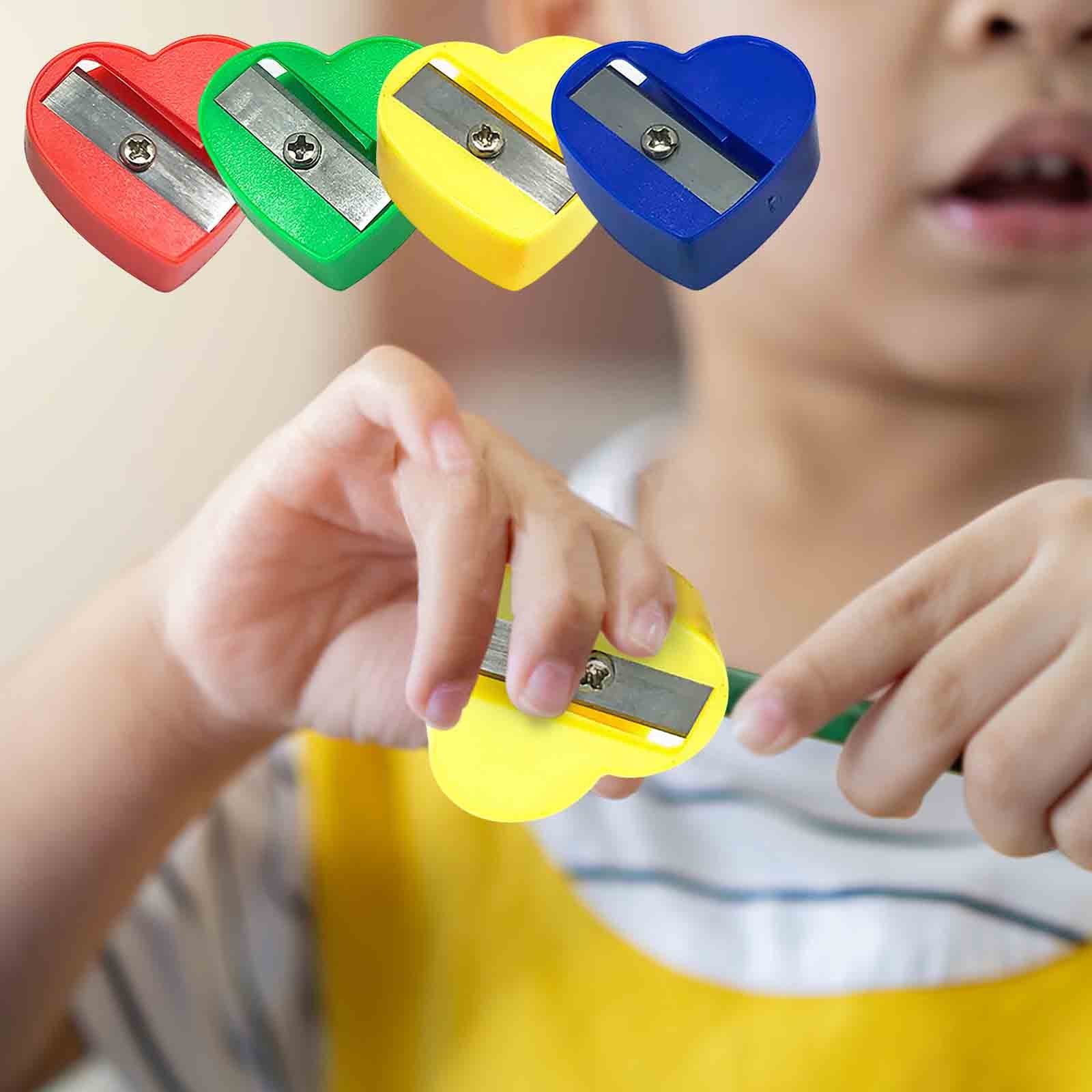 PATLOLLAV Pencil Sharpener,Colored Manual Small Sharpeners Hand Held, Covered, Single Hole