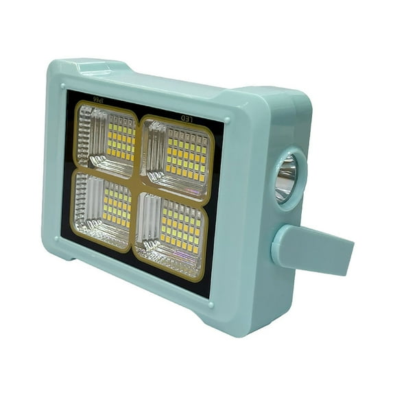 PATLOLLAV Portable LED Work Light with Rechargeable Battery,USB Solar Camping Lights, IP65 6 Lighting Modes Worklight for Outdoor Building Emergency Car Repairing