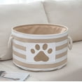 thumbnail image 1 of PATLOLLAV Round Foldable Cloth Storage Basket for Bathroom, Kitchen, Nursery, and Living Room Organization - Multi-Use Baskets for Shelves, Clothes, Towels, Laundry, Toys, 1 of 6