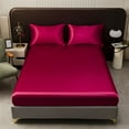 thumbnail image 1 of PATLOLLAV Silky Fitted Sheet, Bunk Size Mattress Cover Piece Non Slip Fixed Bed Cover Full Cover Mattress Protector Bed Cover, 1 of 6