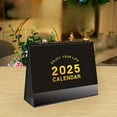 thumbnail image 1 of PATLOLLAV Small Desk Calendar 2025-2026,Jan.2025 to Jun. 2026 Floral Desktop Standing Calendar, Horizontal Gold Coils Binding Calendar 9.8x 5.7" Monthly Flip Schedule for Office Classroom, 1 of 5