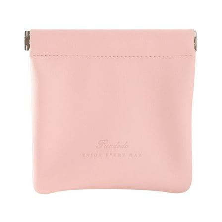 PATLOLLAV Small Makeup Bag for Purse, Mini Cosmetic Bags for Women, Zipper-Less Shrapnel Storage Bag, Coin Purse Lipstick Cosmetic Accessories Organizer, Sweet Gifts for Women Girls